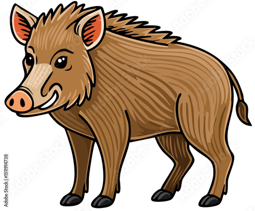 Smiling Wild Swine