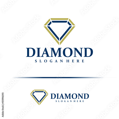 Diamond logo design concept vector. Diamond Logo Design Template. Creative Symbol. Icon