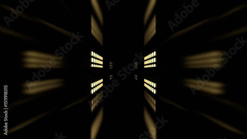 Purple and Yellow Flashing Neon Technochannel Background VJ Loop in 4K