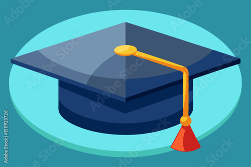 blue graduation cap