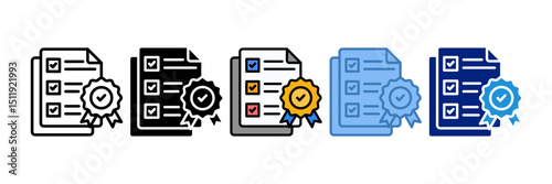 Quality Control Icon Element For Design