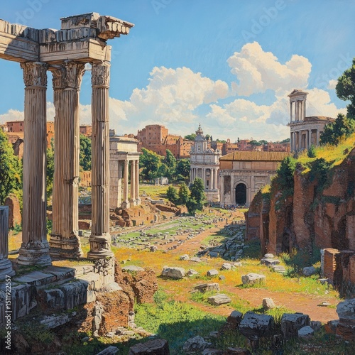 Roman Forum Sunlight: A Masterpiece of Ancient Architecture