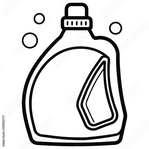 Laundry Detergent on White Background