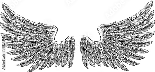 Eagle Angel Wings Tattoo Vi...