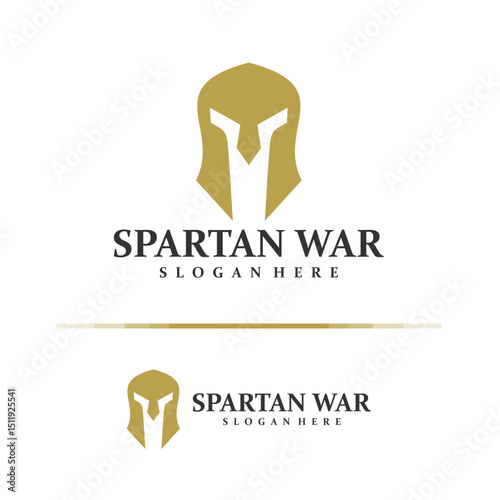 Spartan logo design concept vector. Spartan Logo Design Template. Creative Symbol. Icon