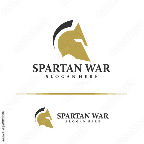 Spartan logo design concept vector. Spartan Logo Design Template. Creative Symbol. Icon
