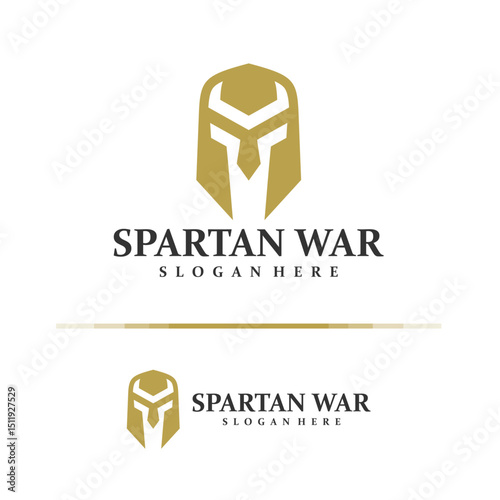 Spartan logo design concept vector. Spartan Logo Design Template. Creative Symbol. Icon