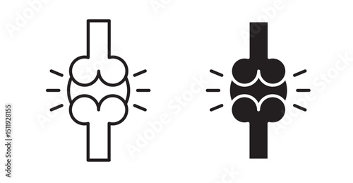 Joint icon set flat style. Vector illustration collection.