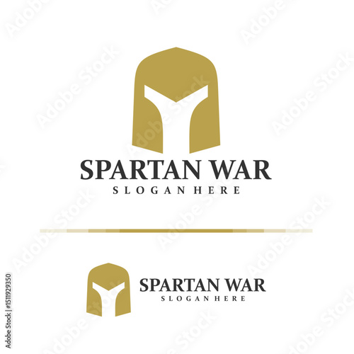 Spartan logo design concept vector. Spartan Logo Design Template. Creative Symbol. Icon