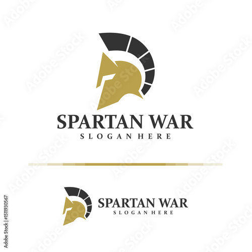 Spartan logo design concept vector. Spartan Logo Design Template. Creative Symbol. Icon