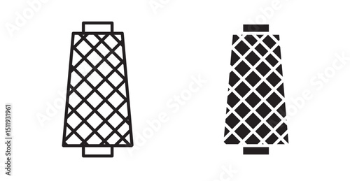 Yarn icon set flat style. Vector illustration collection.