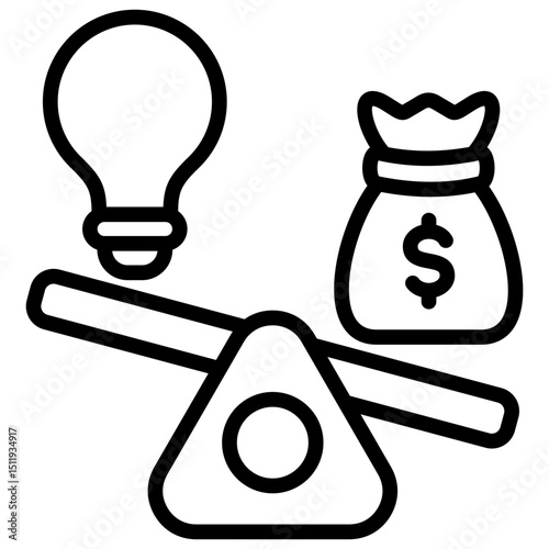 Idea Vs Budget Icon
