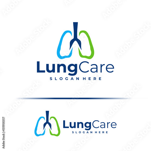 Lung logo design concept vector. Lung Care Logo Design Template. Creative Symbol. Icon