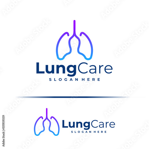Lung logo design concept vector. Lung Care Logo Design Template. Creative Symbol. Icon