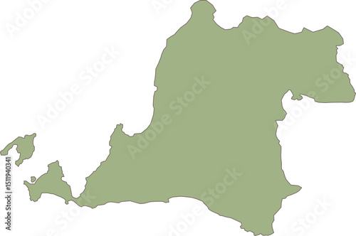 Map of Banten Java Indonesia Icon