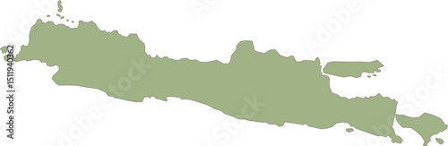 Java Island Indonesia Map Icon