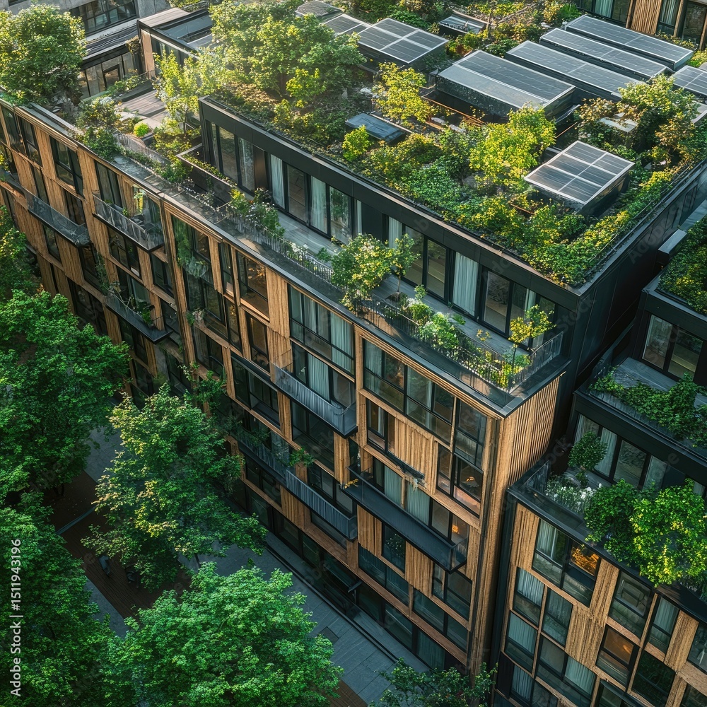 Naklejka premium Carbon-Free Urban Heat Solutions - Developing urban heat solutions that are carbon-free, reducing environmental impact in cities.