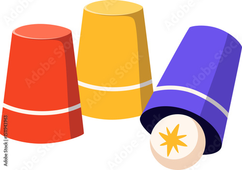 Cups and Ball Magic Trick