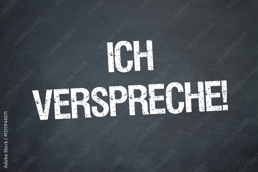 Obraz premium Ich verspreche!