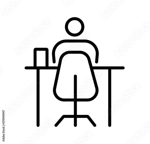 office work vector icon