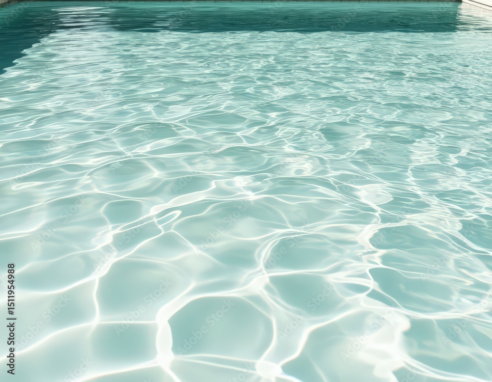 Obraz premium Soft, dynamic light patterns from water reflected on a light background.