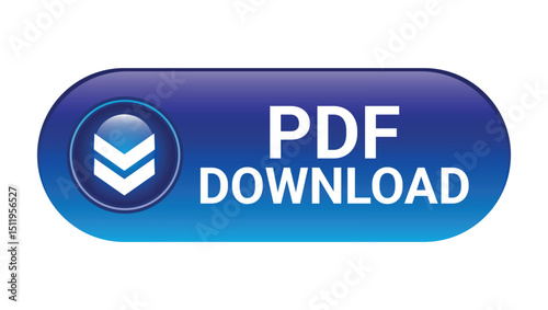 blue pdf download button with arrow icon used for website, document access or digital resources	
