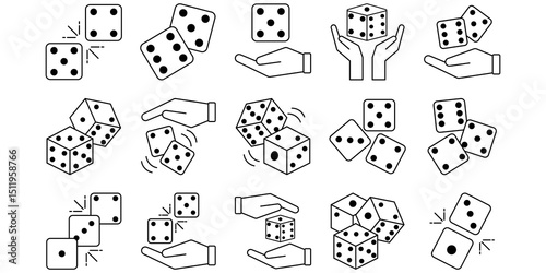 Dice Line Icon