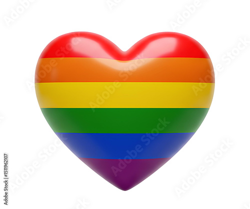 Free Download rainbow heart for gay pride PNG. LGBTQ+ heart top view flat lay isolated. Rainbow heart representing LGBTQ+ pride, love, and inclusivity - GFXLoad