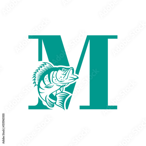 Modern style Letter M logo design