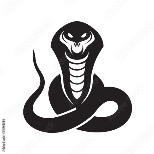 Cobra Ready To Strike With Hood Raised