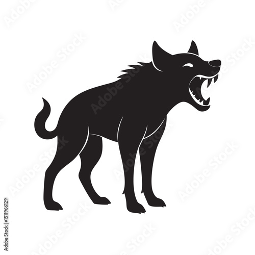 Laughing Hyena In Classic Standing Pose