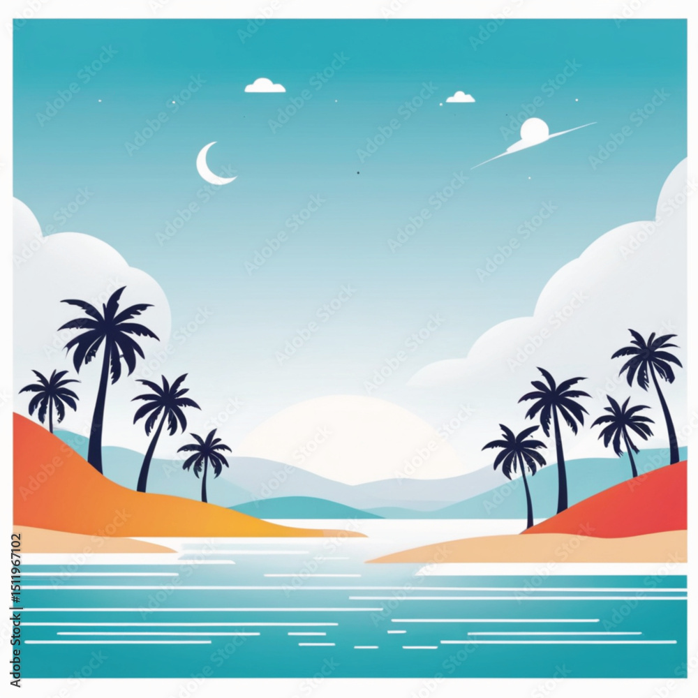 Obraz premium tropical beach background