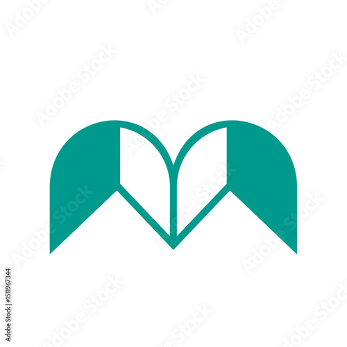 Modern style Letter M logo design