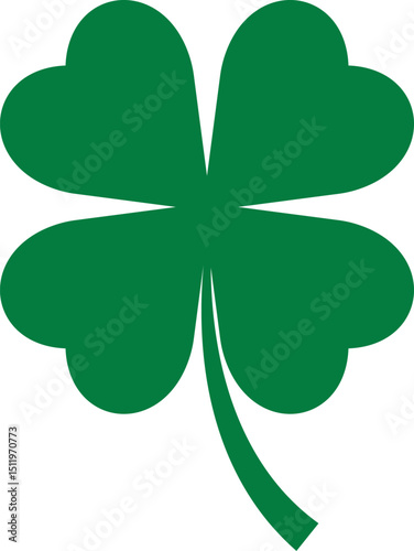 Green Clover Leaf Vector Illustration