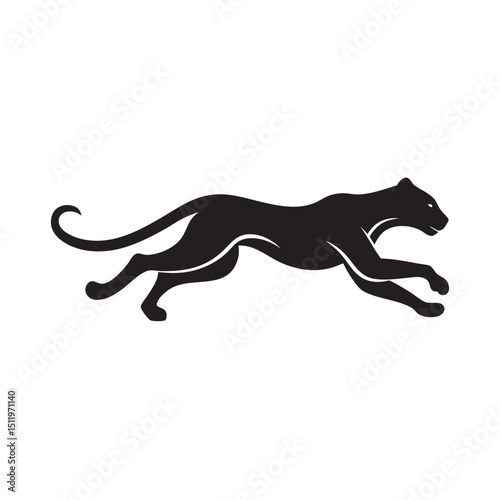 Cheetah Sprinting With Full Body Extension