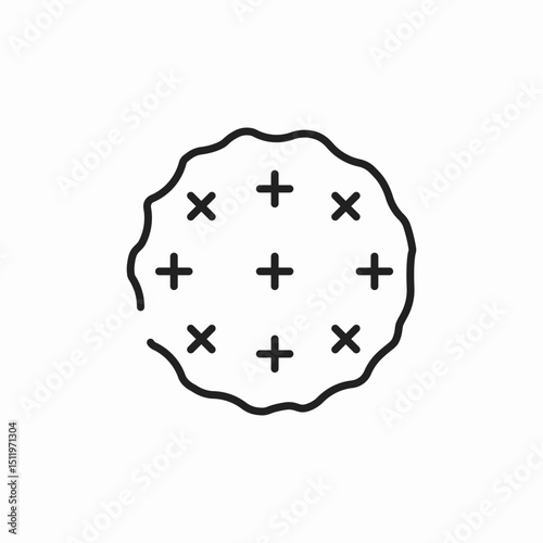 cookie sweat icon sign vector