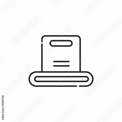 factory package conveyor icon sign vector