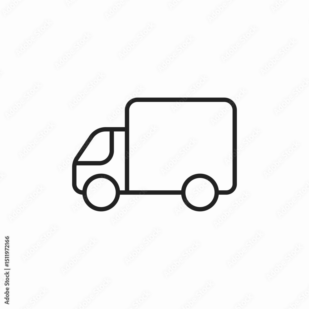 lorry truck icon sign vector lorry truck icon sign vector