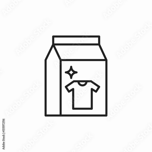 laundry detergent icon sign vector