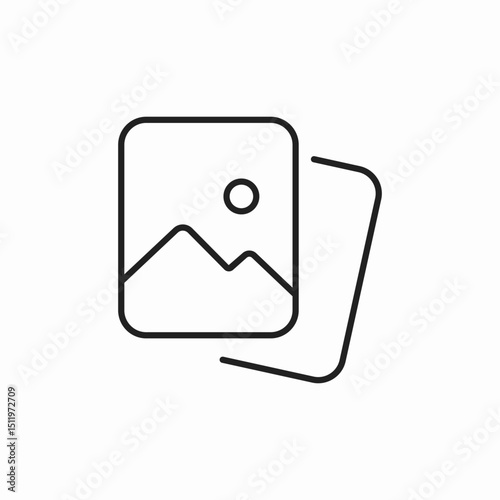 photo album icon sign vector