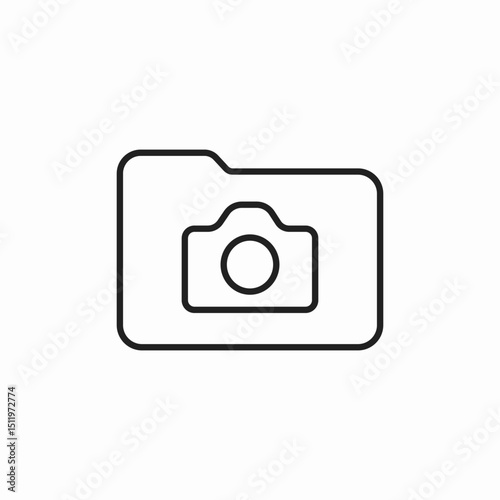 photo folder icon sign vector