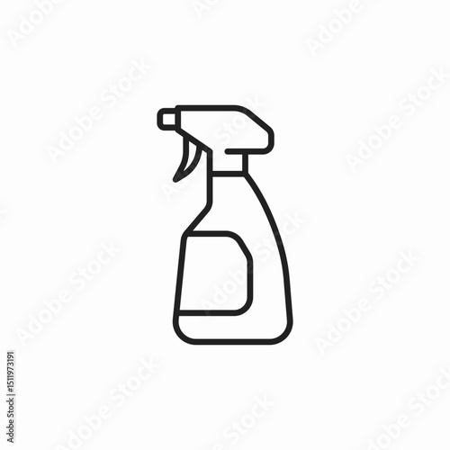 spray window cleaner icon sign vector