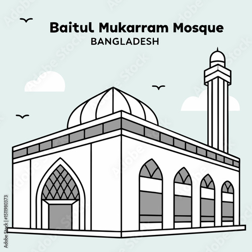 vector illustration of a mosque