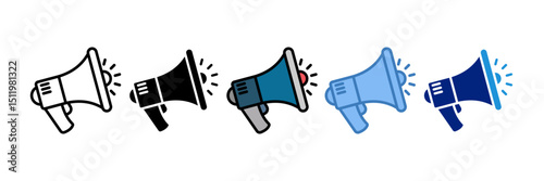 Megaphone Icon Element For Design