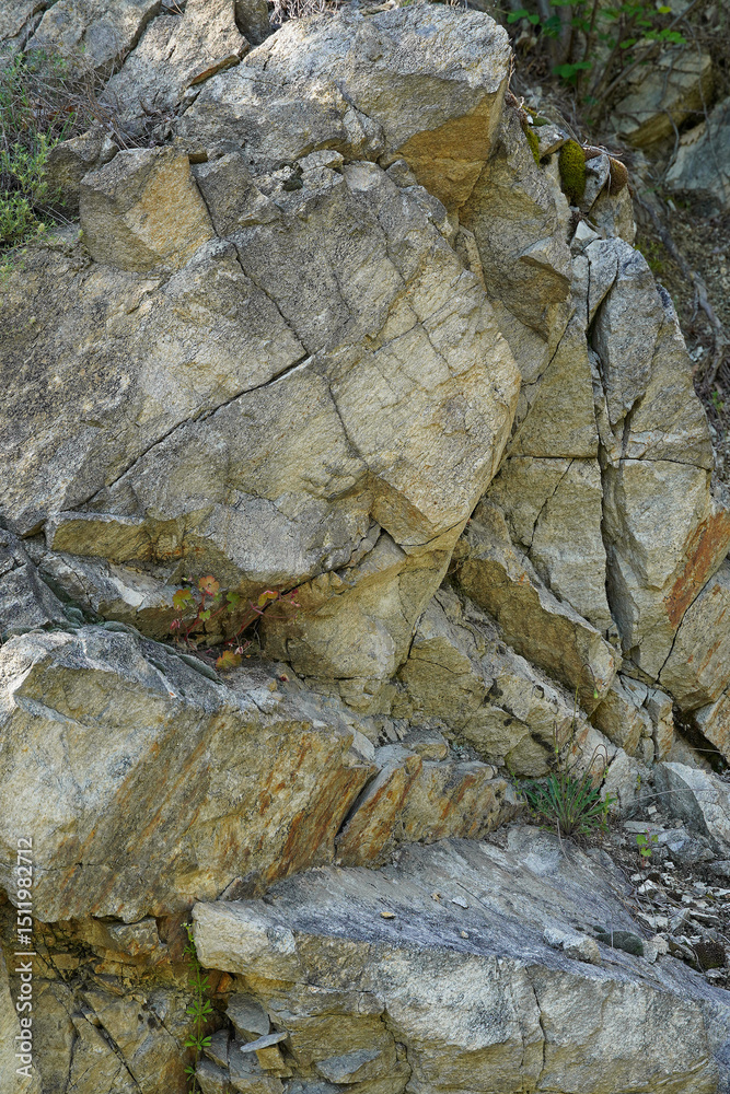 Naklejka premium background texture stone rock wall gray natural material