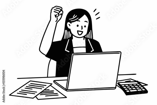 business woman working on laptop, businessman working on laptop