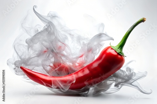 Smoky Red Chili Pepper in Motion