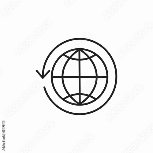 world wide icon sign vector