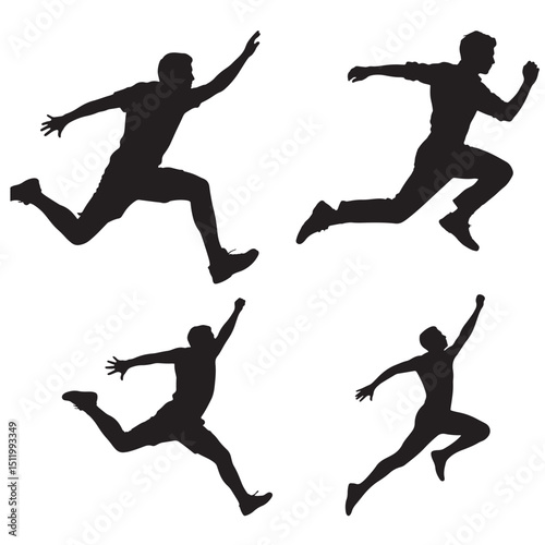 jumping person silhouette