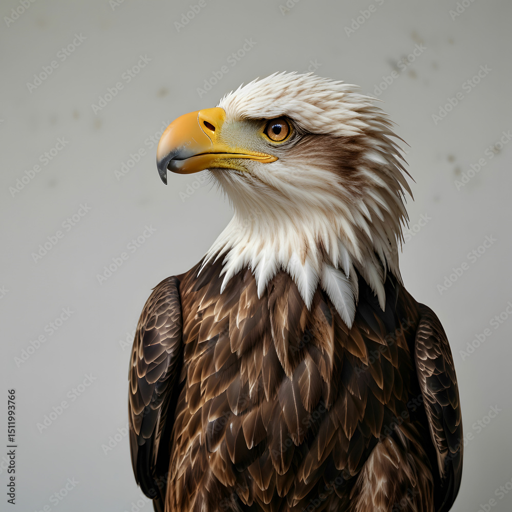 Obraz premium Eagle on white background